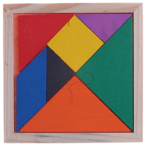 Puzzle Jigsaw Tangram Game Learning Educational Drawing Board Games Toy Gift For Children Wooden Tangram Brain Teaser Puzzle