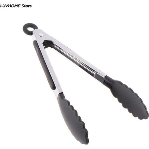 Food Grade Silicone Food Tong Kitchen Tongs Utensil Cooking Tong Clip Clamp Accessories Salad Serving BBQ Tools