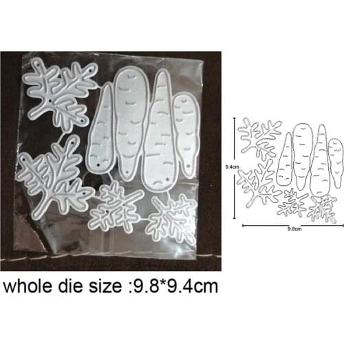 Craft dies Carrot Leaf Border Cutting Dies Stencils For Paper Cards Making Scrapbooking dies Metal Dies Nouveau Arrivage 2020