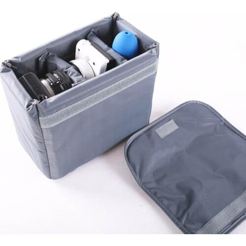 Roadfisher Waterproof Camera Padded Protect Bag Insert Partition Case Dividers With Cap Fit DSLR Lens Canon Nikon Sony Pentax