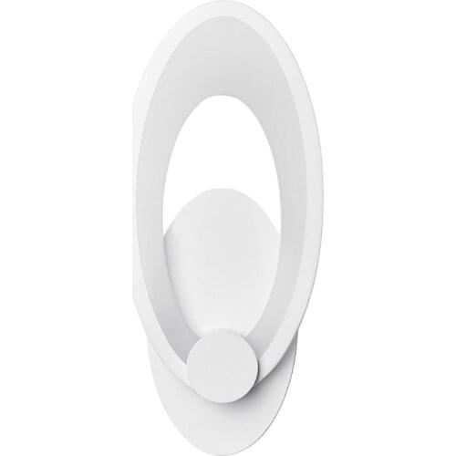 LED Light Modern Wall Lamp Acrylic Sconce 12W AC90-260V Oval Shape Indoor Bathroom Bedroom Living Room Hallway Art Decoration