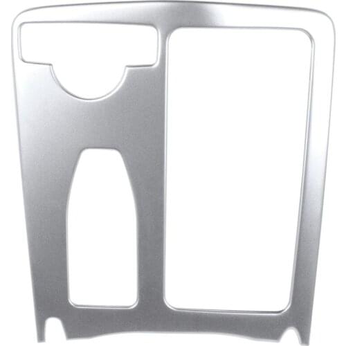 Car Styling Interior Stainless Steel Sticker Water Cup Holder Panel Decoration Trim for Mercedes Benz C Class W204 2009-2014 Lhd