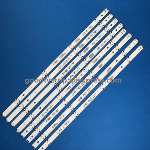8 PCS/set LED backlight strip for LG 49LJ510M 49LJ58300W 49UH603V 49UH620V 49LW340C 49LW340H 49LF5400 49UH610V 49LH570V 49LH590V