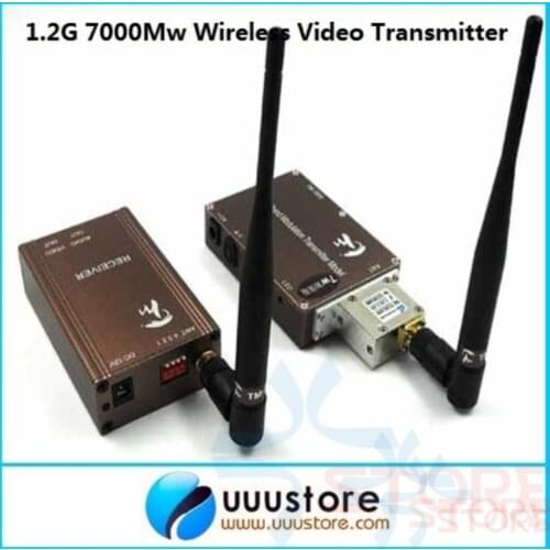 Taiwan 1.3Ghz 7000MW 7W Wireless transceiver,1.3Ghz Video Audio Transmitter Receiver,Long Range FPV CCTV transmitter