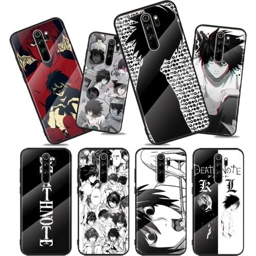 Tempered Glass Shockproof Cover Anime Manga Death Note Ryuk For Xiaomi Redmi Note 10 10S 9T 9S 9 8T 8 7 Pro Max Phone Case