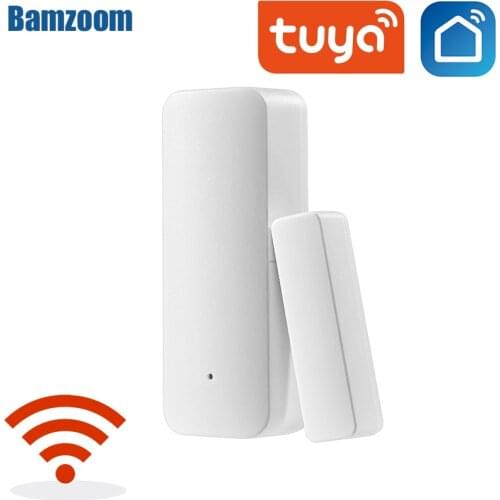 Tuya WiFi Door Sensor, Smart Door Open/Closed Detectors, Smart Life APP Wifi Window Sensor Work with Alexa,Google Home