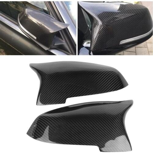 1 Pair M Style Carbon Fiber Mirror Shell Cover Wing Mirror Housing Caps for BMW 5 6 7 Series F01 F02 F07 F10 F11 F18 F06 F12 F13