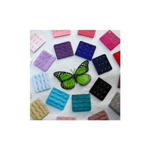 1PCS 3 Hooks 3 Rows Women Elastic Bra Extender Back Clip Strap Clasp Buckle Adjustable Belt Buckle Underwear Buckle Extension