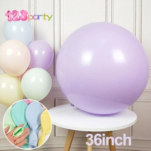 1pc 36inch Round Balloons Giant Beautiful Wedding Macaron latex Balloon Arch Decoration home birthday baby shower party decor