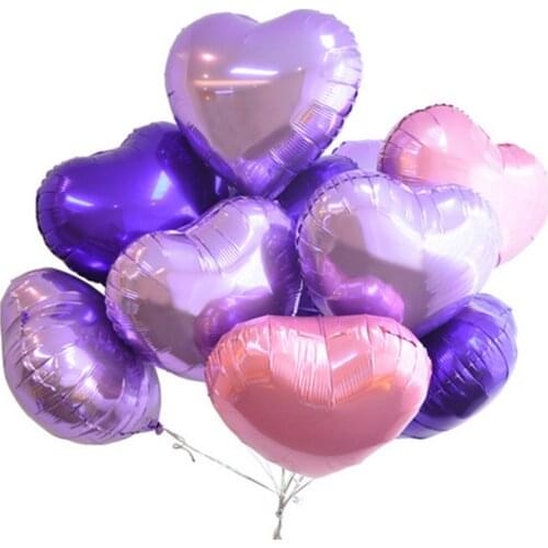 1Pcs Foil Balloon Heart Love Air Balloon Anniversary Valentines Day Wedding Birthday Party Baby Shower For Home Decoration