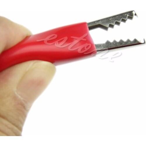 10Pcs 45mm Alligator Leads Crocodile Test Clip for Electrical Jumper Wire Cable