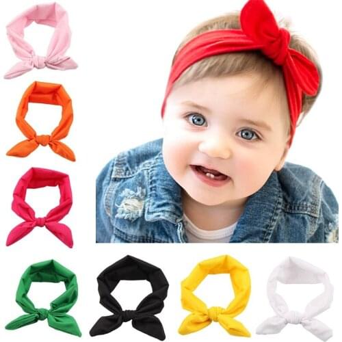 2018 New Arrival Brand Baby Hairband Soft Cotton Baby Girls Kid Toddler Hairband Headband Turban Big Knot Head-Wrap