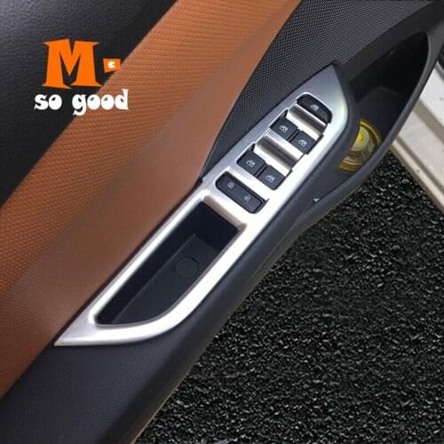 ABS Matte 2017-2019 LHD For Chevrolet Cavalier Car Door Window glass Lift Control Switch Panel Cover Trim Interior Accessories
