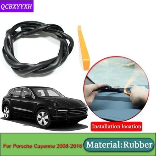 Car-styling For Porsche Cayenne 2008-2018 Anti-Noise Soundproof Dustproof Car Dashboard Windshield Sealing Strips Accessories