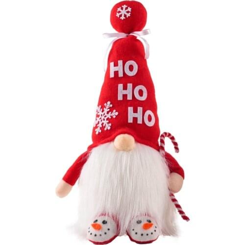 Faceless Rudolph Dwarf Dolls Merry Christmas Decorations Snowman Cute Product Counters New Year Celebration Gift Elf Gnome Plush