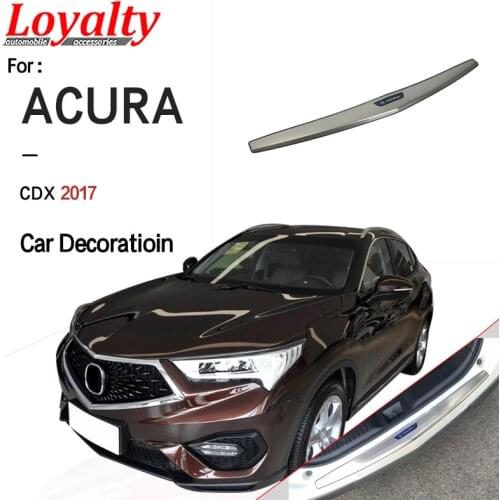 Loyalty for Toyota Acura CDX 2017 Stainless Steel Trunk Storage Box Cover Carbon Fibre Trim Car Styling Auto Accessories