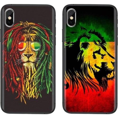 Bob Marley Rasta Lion Reggae TPU Phone Cover Bags Popular For Xiaomi Redmi Note 9 9S 8 8T 7 Pro 10 5G Redmi Note 9 Pro