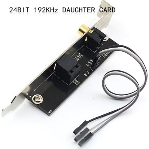 24BIT 192KHz DTSAC3LPCM SPDIF Daughter Card Optical Fiber Coaxial Digital Sound Card Baffle DAC DTS Decoder for General Board