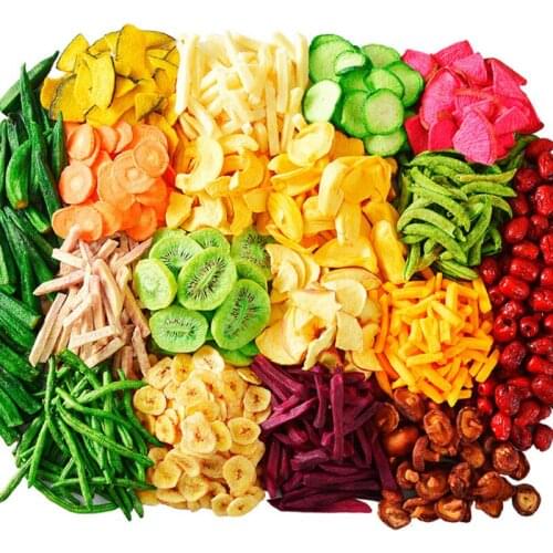 Mixed Dried Vegetables and Fruits Veggie Crispe 100% Natural Organic No Rreservatives Non-GMO Bake Material Cake Decorate