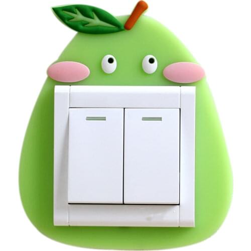 Cartoon Washable Luminous Light Switch Socket Paste Free Protective Cover Living Room Decorative Stickers