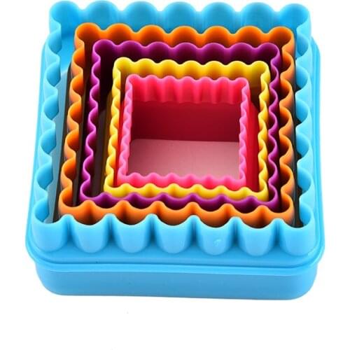 New Fruit Cut Square Shape Fondant Cake Desszer Plunger Mould Mold Cutter Tools Dough Baking Cookie Tool Kitchen DIY Food Knife