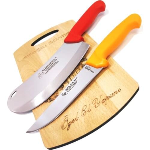 Knife Chef Knife Sürmene Atasan Bread Pita Pastry Onion Pizza Cutter Kitchen Knife Set Row Armor