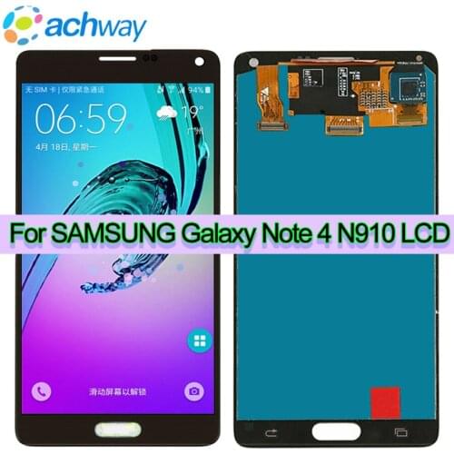 ORIGINAL 5.7''LCD Replacement for SAMSUNG Galaxy Note 4 Note4 N910 N910C N910A N910F N910H LCD Display Touch Screen Digitizer