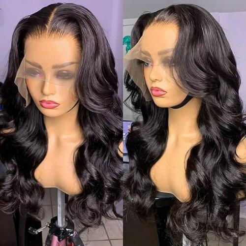 Brown Color Synthetic Lace Front Wig For Women 26" Long Wavy Hair Wigs With Natural Hairline Middle Part Cosplay