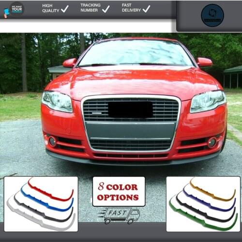 For audı a6 s6 rs6 c5 front lip universal spoiler lip bumper 3 piece free fast shipping designed full harmony body kit design