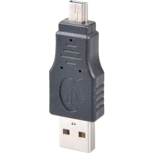 2pcs New USB 2.0 A male To Mini USB B 5 Pin Male Plug Cable adapter Connector HY580