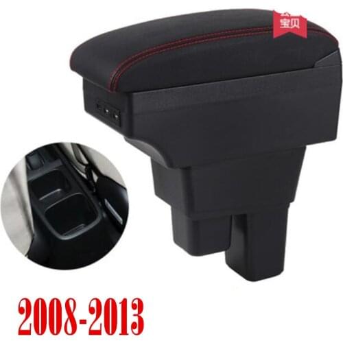 Centre Console Storage Box Armrest For Honda Fit Jazz 2008-2013 Arm Rest 2009 2010 2011 2012