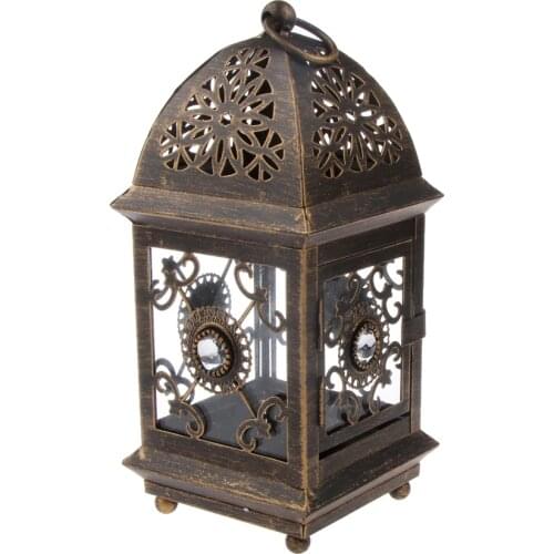 Candle Holder Floral Hanging Lantern Candle Holder Chandelier Light Wedding Party Home Decoration