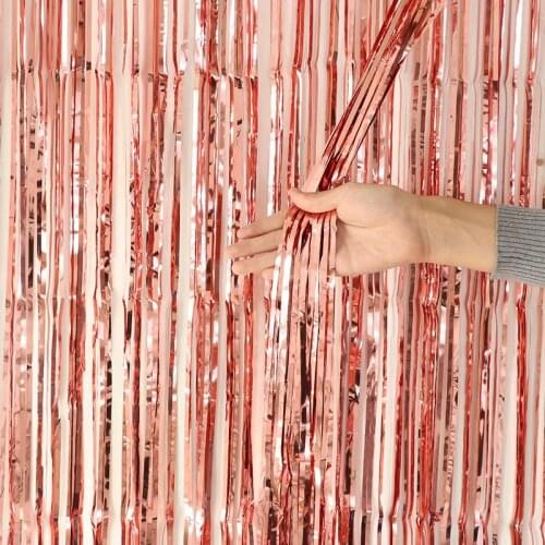 Party Favors Wedding Decoration Party Supplies Photozone Rain Tinsel Foil Curtain Birthday Party Wall Drapes Photo Zone Backdrop