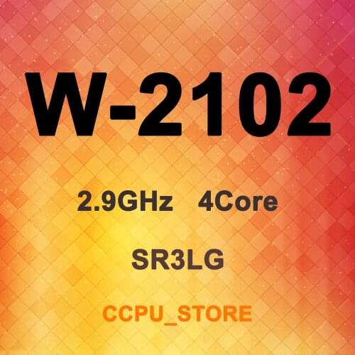 Intel Xeon W-2102 SR3LG 2.9GHz 4Core 4Thread 8.25MB 120W LGA2066 C422 CPU Processor Dell T5820/HP Z4 G4