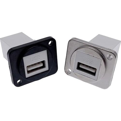 Simple USB socket panel mounting interface around installing the self-locking bayonet connection LED aviation socket