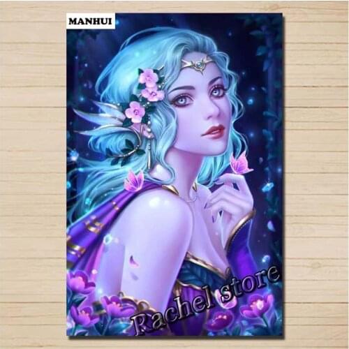 DIY Diamond Paintings Diamond Mosaic Girl Full Square Diamonds and Round Diamond Embroidery MH21018