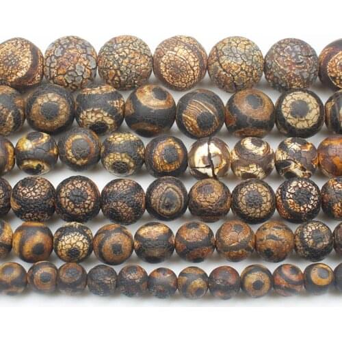 Old Ancient Dzi Agates, 3eyes , 8-16mm Round Beads ,Wholesale For DIY Jewellery Free Shipping