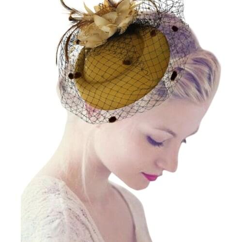 Fascinators Hair Clip Headband Pillbox Hat Bowler Feather Veil Wedding Party New