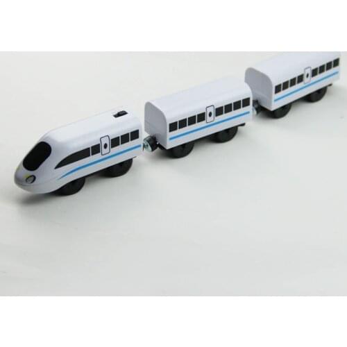 W114 free shipping EMU electric rail set Compatible BRIO Orbit All kinds of wooden tracks childrens track toys