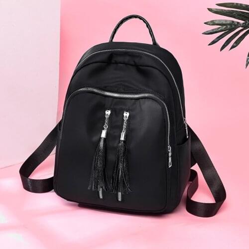 Women Shoulder Bag Solid Color School Bag For Teenage Girl New Trend Female Backpack Casual Classical Women Backpack Fashion