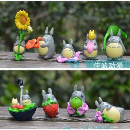Free Shipping 6sets(set of 9pcs) 4cm Anime MOVIE My Neighbor TOTORO Figures Wholesale And Retail