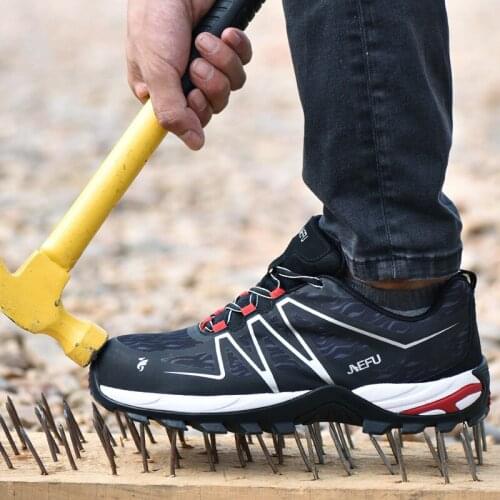 AQ04 men shoes Dropshipping Indestructible Ryder Shoes Men And Women Steel Toe Air Safety Boots Puncture-Proof Work Sneakers