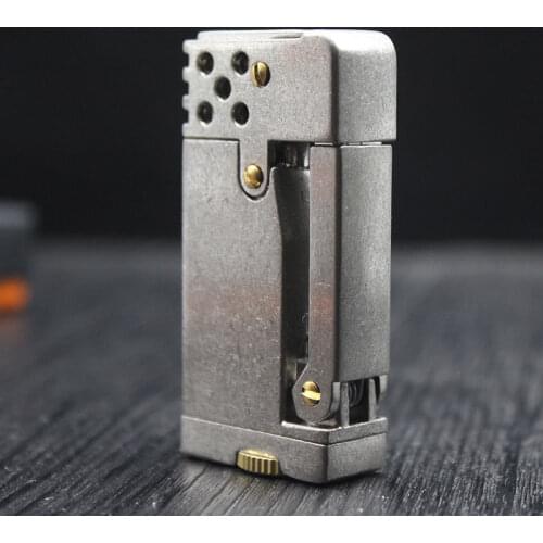 Dolphin kerosene lighter creative mechanical side press Ignition Metal Retro Classic Trench Oil Machine Mens Smoking Gift
