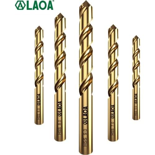LAOA Co Cobalt Steel Include Stainless Steel Twist Drill Bits For Drilling Metal Especial Stainless Steel HRC65