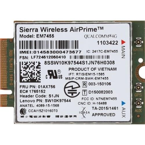 For Think Pad T460 T460p T460s UMTS/HSDPA/HSPA+ Network Card Notebook 4G LTE Module