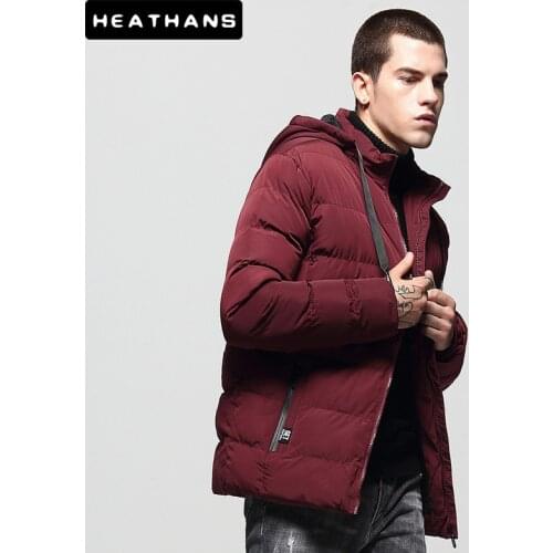 -20 Degree Winter Cotton Padded Coats Mens Hooded Warm Wadded Parkas Jacket Fashion Male Thickening Parka Outerwear Snow Jacket
