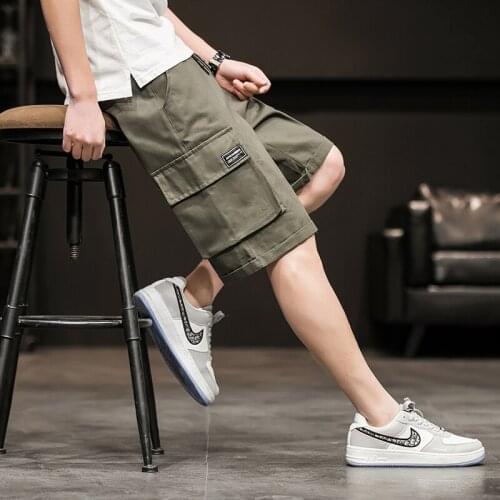 2021 New Hot Summer Fashion Men Shorts Motion Casual Pocket Tooling Shorts Hip Hop Streetwear Harajuku Shorts Mens Overalls