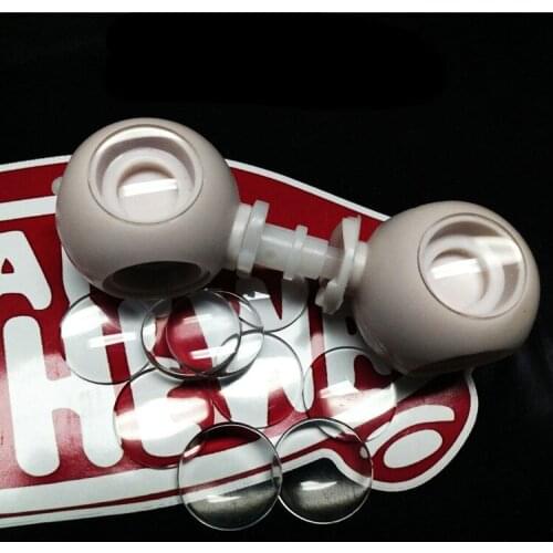 Wholesale 100pair Transparent Blyth Eye Chips Glass Eye Chips for Blyth Doll 14mm Glass Dolls Eye Accessories DIY Modified