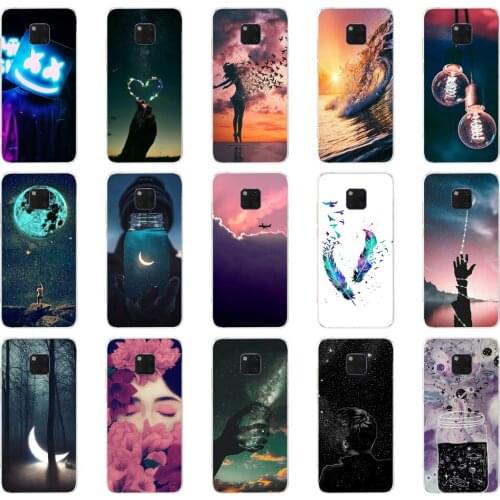 R Soft Case For Huawei Mate 20 pro Transparent Silicone Phone For Huawei Mate 20 Cover Coque Capa for mate 20
