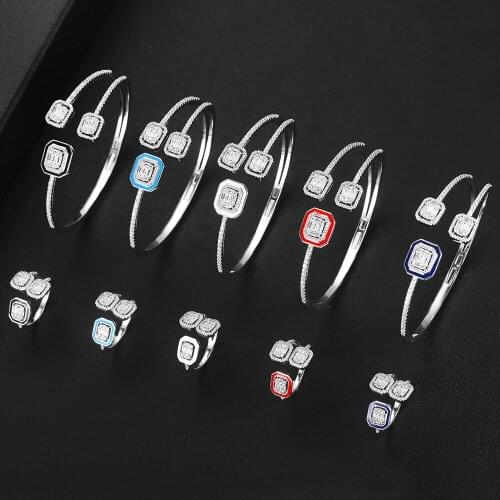 GODKI Romantic Charm Fine Sweet Bangle for Women Daily Party Show Bridal Wedding Nice Super Gift for Friends Lover surprise 2020